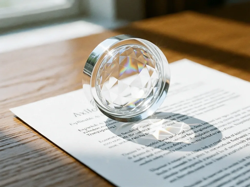 Light refraction illustrating the concept of explainability.