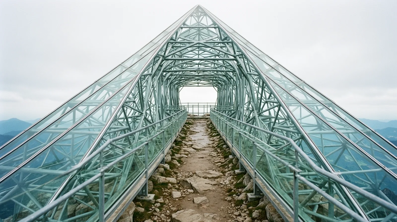High-altitude glass observatory infrastructure